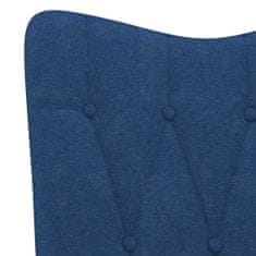 Greatstore Relaxační židle modrá textil