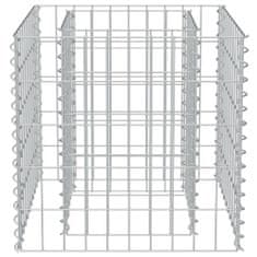 Vidaxl Gabionový vyvýšený záhon pozinkovaná ocel 50 x 50 x 50 cm