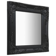 Vidaxl Nástěnné zrcadlo barokní styl 40 x 40 cm černé