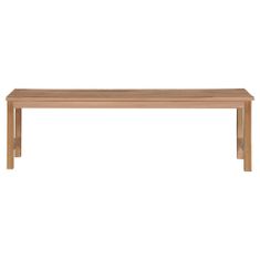 Greatstore Zahradní lavice s šedou poduškou 150 cm masivní teak