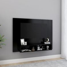 Vidaxl Nástěnná TV skříňka černá 120 x 23,5 x 90 cm dřevotříska