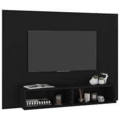 Vidaxl Nástěnná TV skříňka černá 120 x 23,5 x 90 cm dřevotříska