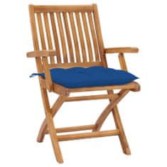 Greatstore Skládací zahradní židle s poduškami 6 ks masivní teak