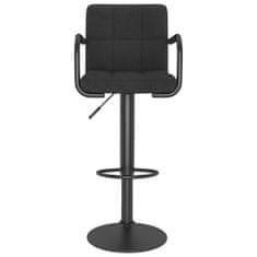 Vidaxl Barové židle 2 ks černé textil