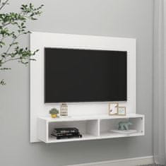 Vidaxl Nástěnná TV skříňka bílá 102 x 23,5 x 90 cm dřevotříska