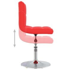 Greatstore Kancelářská židle červená umělá kůže