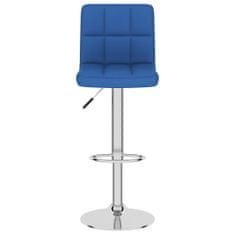 Vidaxl Barové židle 2 ks modré textil