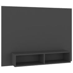 Greatstore Nástěnná TV skříňka šedá 120 x 23,5 x 90 cm dřevotříska