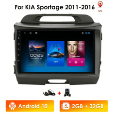 Hizpo 2GB RAM Android Autorádio KIA SPORTAGE 2011-2016, GPS Navigace, WIFI, USB, Bluetooth Handsfree Kia Sportage rádio 2011 2012 2013 2014 2015 2016 s kamerou, Android