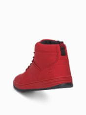 OMBRE Pánské sneakers boty T311 - červená - 46