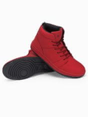 OMBRE Pánské sneakers boty T311 - červená - 46