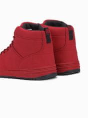 OMBRE Pánské sneakers boty T311 - červená - 44