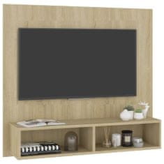 Greatstore Nástěnná TV skříňka dub sonoma 102 x 23,5 x 90 cm dřevotříska