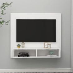 Vidaxl Nástěnná TV skříňka bílá 102 x 23,5 x 90 cm dřevotříska