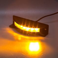 Stualarm Výstražné LED světlo vnější, 12-24V, 6x3W, oranžové, ECE R65 (kf186)