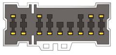 Stualarm Konektor ISO Nissan Primera 99> (21145)