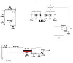 Stualarm Přerušovač blinkrů LED, 12V, 0,05-10A, pro motocykly (46055)