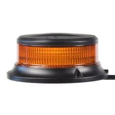 Stualarm LED maják, 12-24V, 18x1W oranžový, magnet, ECE R65 R10 (wl310m)