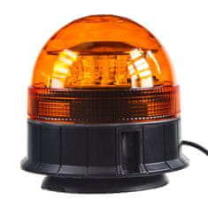Stualarm x LED maják, 12-24V, 12x3W, oranžový magnet, ECE R65 (wl85)