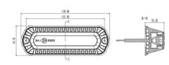 Stualarm PROFI výstražné LED světlo vnější, modré, 12-24V, ECE R65 (911-621blu)