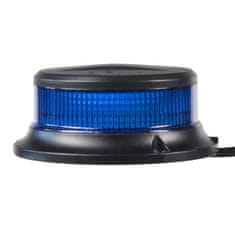 Stualarm LED maják, 12-24V, 18x1W modrý, pevná montáž, ECE R65 R10 (wl310fixblu)