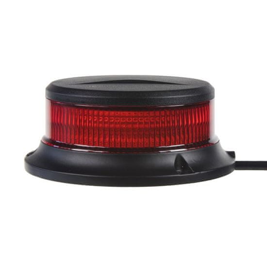 Stualarm LED maják, 12-24V, 18x1W červený, pevná montáž ECE R10 (wl310fixred)