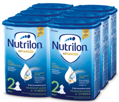 Nutrilon 2 Advanced pokračovací kojenecké mléko 6x 800g, 6+