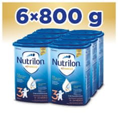 Nutrilon 3 Advanced batolecí mléko 6x 800g, 12+