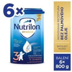 Nutrilon 3 Advanced batolecí mléko 6x 800g, 12+