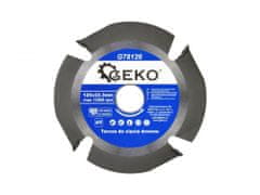 GEKO Řezný kotouč na dřevo pro úhlovou brusku 125X22,23mm 4T GEKO