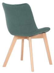 BHM Germany Jídelní židle Passaic, samet, zelená