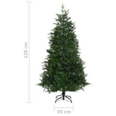 Greatstore Umělý vánoční stromek zelený 120 cm PVC a PE