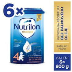 Nutrilon 4 Advanced batolecí mléko 6x 800g, 24+