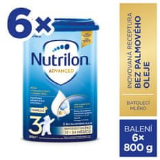 Nutrilon 3 Advanced Vanilla batolecí mléko 6x 800 g, 12+