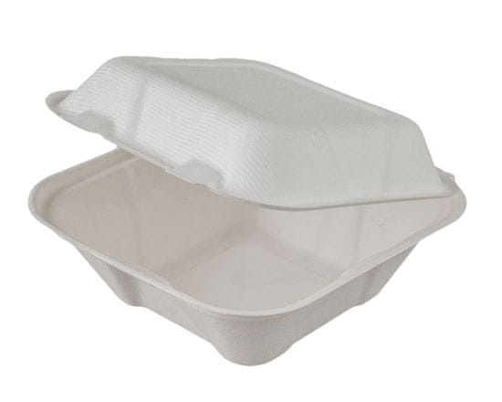 Vegware Hamburger box z cukrové třtiny 700 ml, 500ks