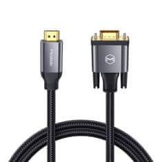 Mcdodo MCDODO KABEL HDMI NA VGA D-SUB PŘEVODNÍK K MONITORU PROJEKTORU 2M