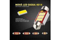 SEFIS LED žárovka sufit 28mm 12V C5W 10SMD CANBUS bílá