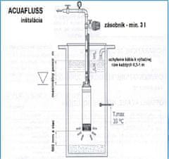 Ponorné čerpadlo ACUAFLUSS 100/70, 230V, 20m kabel