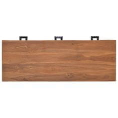 Greatstore Kancelářský stůl 110 x 40 x 75 cm masivní teakové dřevo