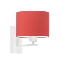 LYSNE.PL Noční osvětlení nástěnné lampy ELVORA bílý rámeček, červená