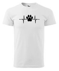 Fenomeno Pánské tričko Tep(pes) - bílé Velikost: XL