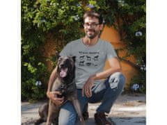 Fenomeno Pánské tričko Training(pes) - šedé Velikost: L