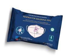 Balerina Český zdravotnický nano respirátor PFHM731-FFP2, velikost M/L, vzor 44 - balení 10ks