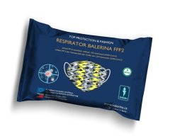 Balerina Český zdravotnický nano respirátor PFHM731-FFP2, velikost M/L, vzor 53 - balení 10ks