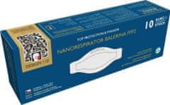 Balerina Český zdravotnický nano respirátor PFHM931-FFP2, fish type, vzor 110 - balení 10ks