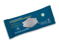 Balerina Český zdravotnický nano respirátor PFHM931-FFP2, fish type, vzor 314 (šedý) - balení 10ks