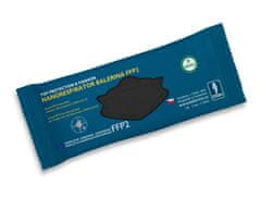 Balerina Český zdravotnický nano respirátor PFHM931-FFP2, fish type, vzor 332 (černý) - balení 10ks