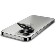 Spigen Optik.Tr 2x tvrzené sklo na kameru na iPhone 13 Pro / 13 Pro Max, stříbrné