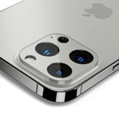 Spigen Optik.Tr 2x tvrzené sklo na kameru na iPhone 13 Pro / 13 Pro Max, stříbrné