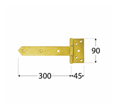 DOMAX Závěs vratový ZB 300 300x45x90